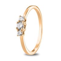 Anillo Meraki Oro rosa <br> diamantes <br><br>Desde 715€
